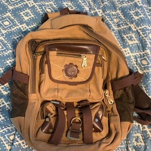 Brown backpack